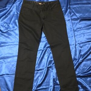 Black Straight-Leg Pants